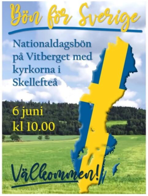 Nationaldagsbön på Vitberget