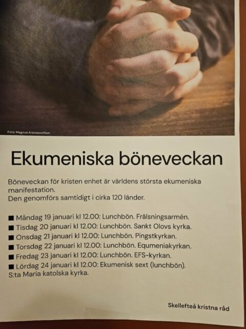 Ekumeniska böneveckan!