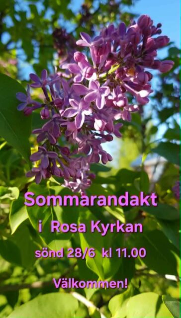Sommarandakt i församlingsvåningen